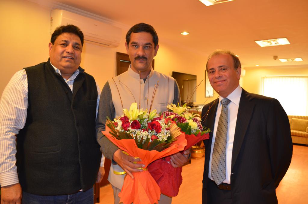 Mr. Bharat Singh, Secretary AICF, Mr. Jitendra Singh, Sports Minister Government of India & Mr. Ali Nihat Yazici