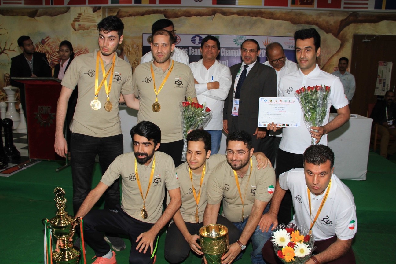 Rasht Team with trophy