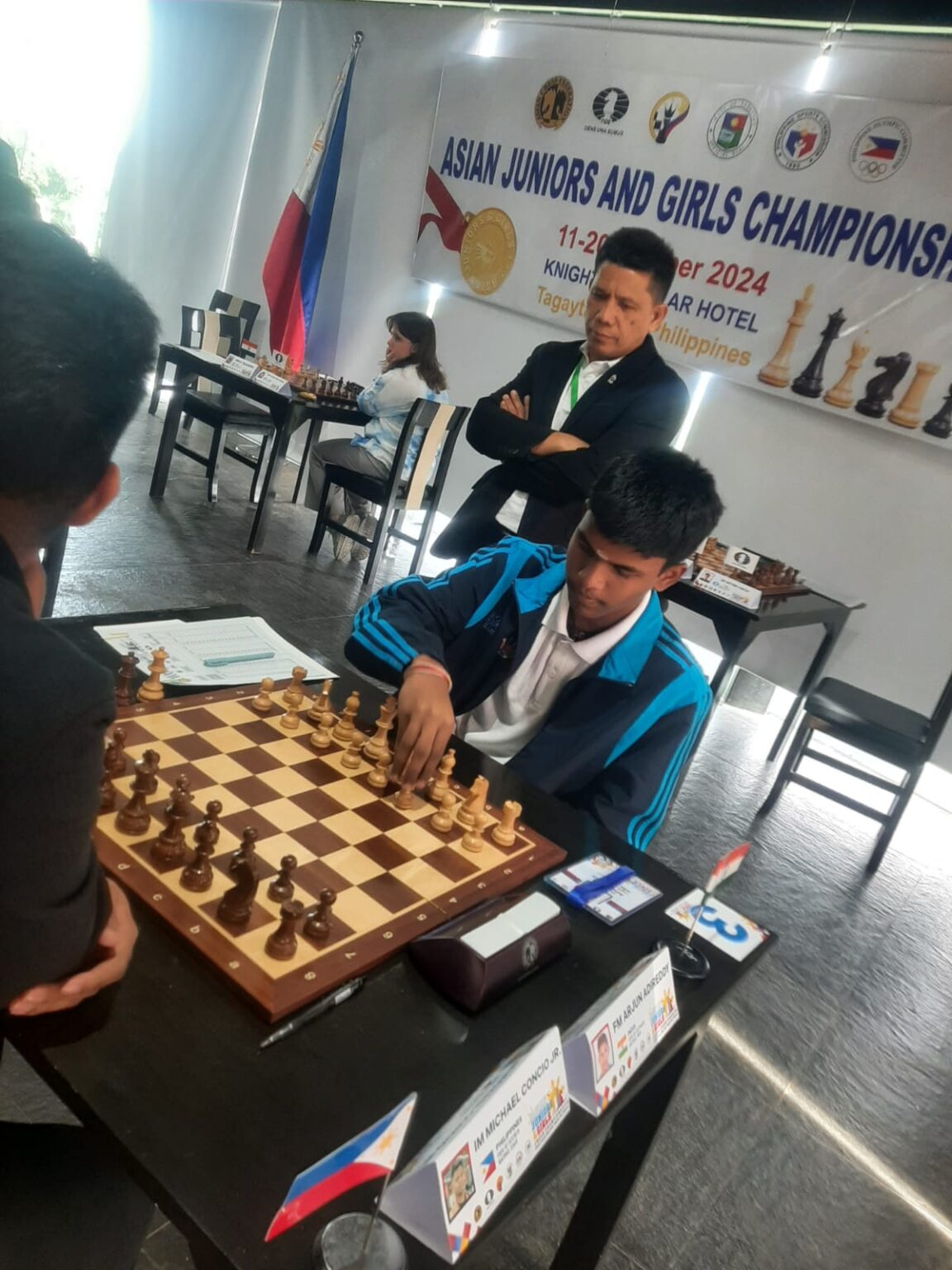 Round4 Asian Junior & Girls Chess Championship 2024 at Philippines